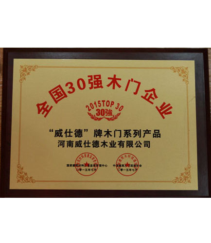 全国30强木门企业
